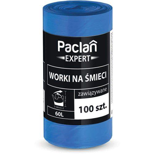 Paclan Expert worki na śmieci 60 l 100 szt. niebieskie