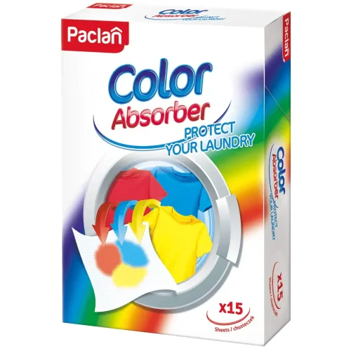 Paclan Color Absorber chusteczki wyłapujące kolor w praniu 15 szt.