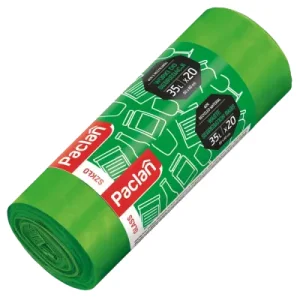 Paclan worki do segregacji szkła zielone 35 l 20 szt.